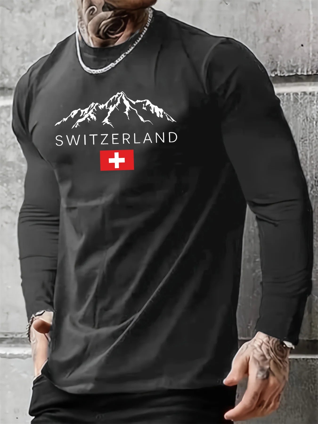 Switzerland Mountain Long Shirt FM