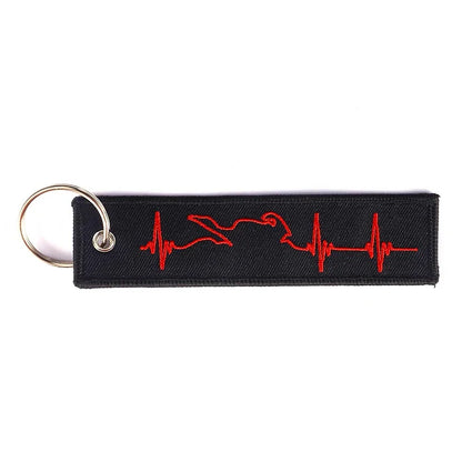 Biker Heartbeat Keychain FM