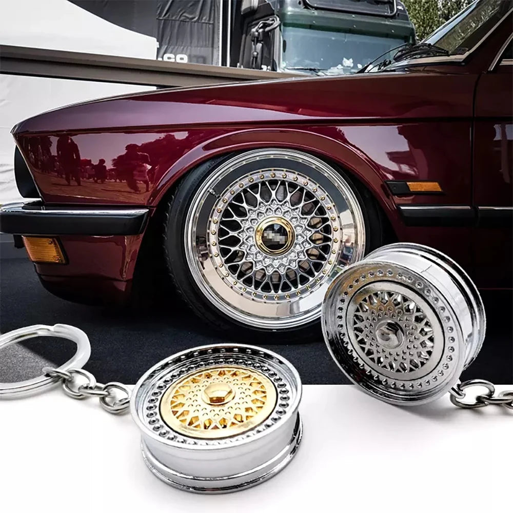 Classic Multi-Spoke Wheel Keychain FC