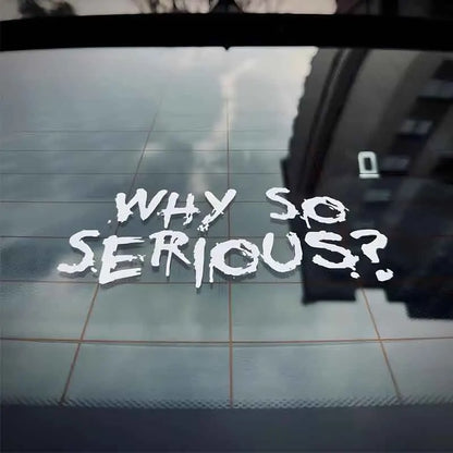 Why So Serious Stickers Motorcycle FM
