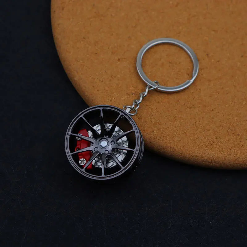 Metal Car Wheel Hub Keychain FC