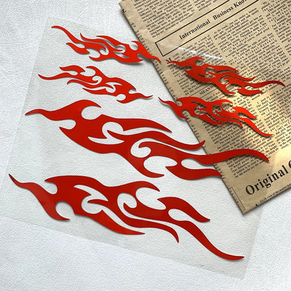 Flame Reflective Moto Stickers FM