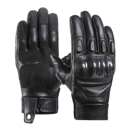 Moto Gloves Leather Breathable FM