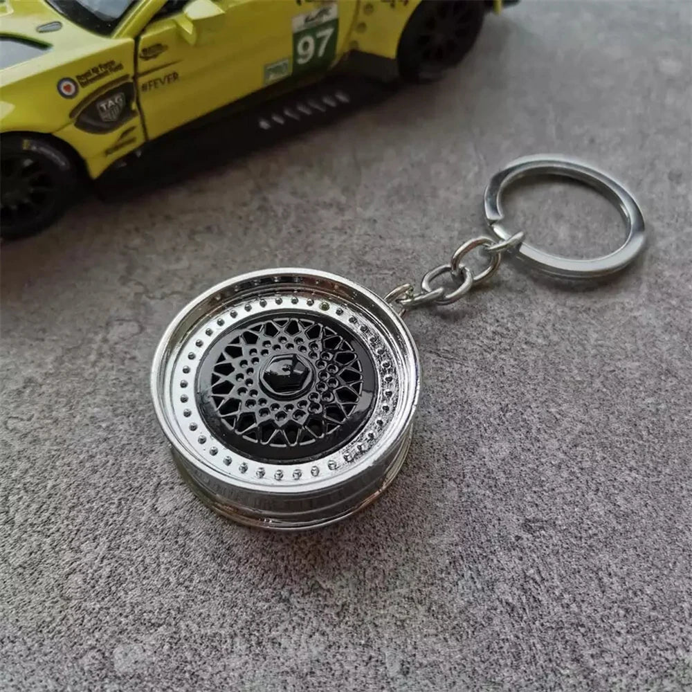 Classic Multi-Spoke Wheel Keychain FC