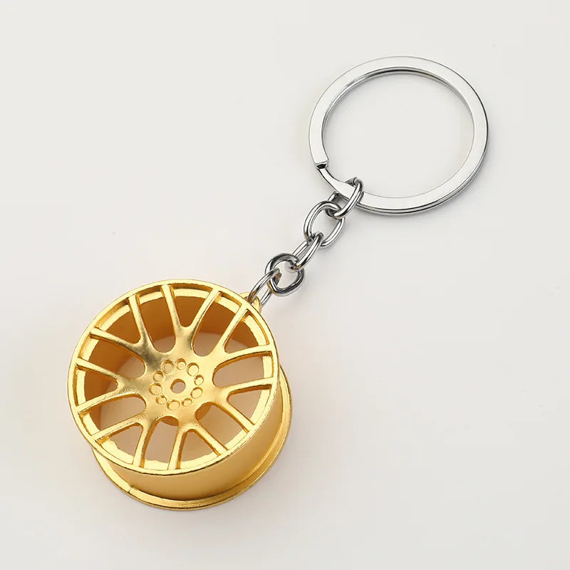 Zinc Alloy Wheel Keychain FM