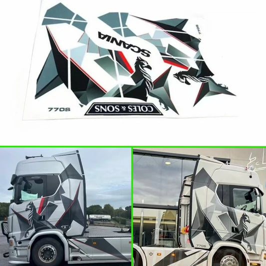 Simulation Toy Car Griffon UV Stickers TS