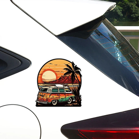 Vintage Van Surf Sticker FV