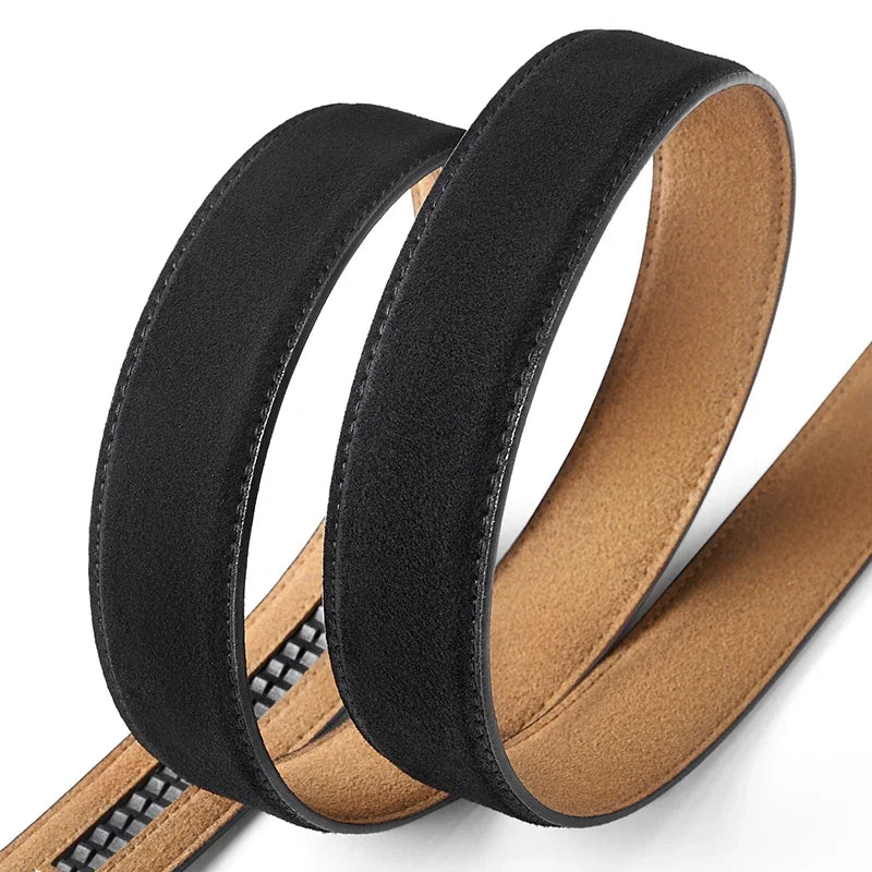 Suede Leather Buckle Belt FM