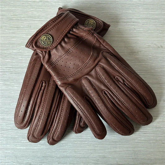Motorcycle Leather Gloves Premium FM