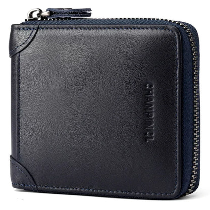 Cowhide Leather Mini Wallet FM