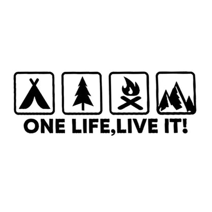 ONE LIFE LIVE IT Car Stickers FC