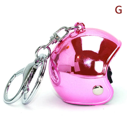 Motorcycle Helmet Metallic Keychain FM
