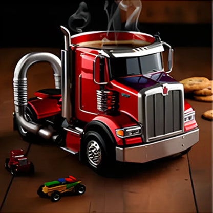 3D Semi-Truck Model Coffee Mug TS