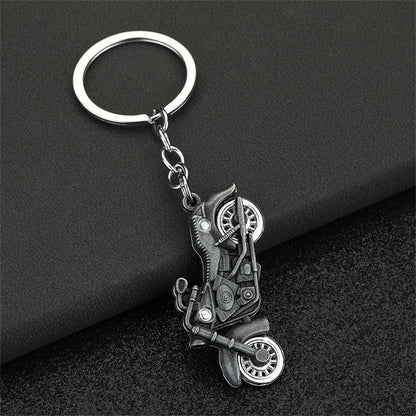 Retro Motorcycle Keyring FM