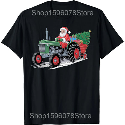 Construction Truck Christmas Tree T-Shirt TS