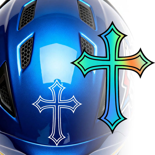 Cross Motorcycle Helmet Stickers FM