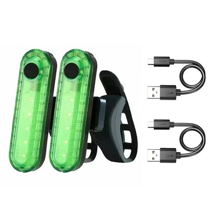Bike Front & Rear Light USB Charge FB