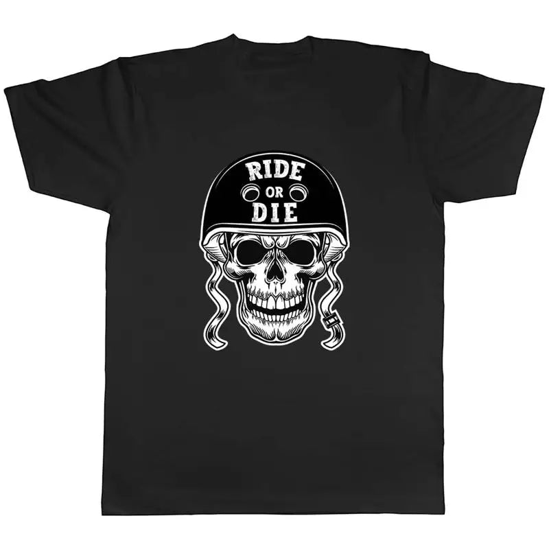 Ride or Die Skull Head T-Shirt FM