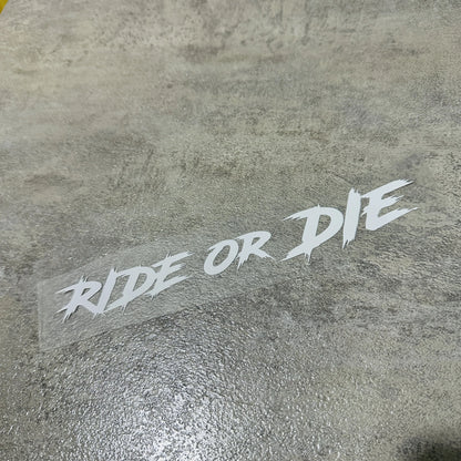 Ride or Die Helmet Sticker FM