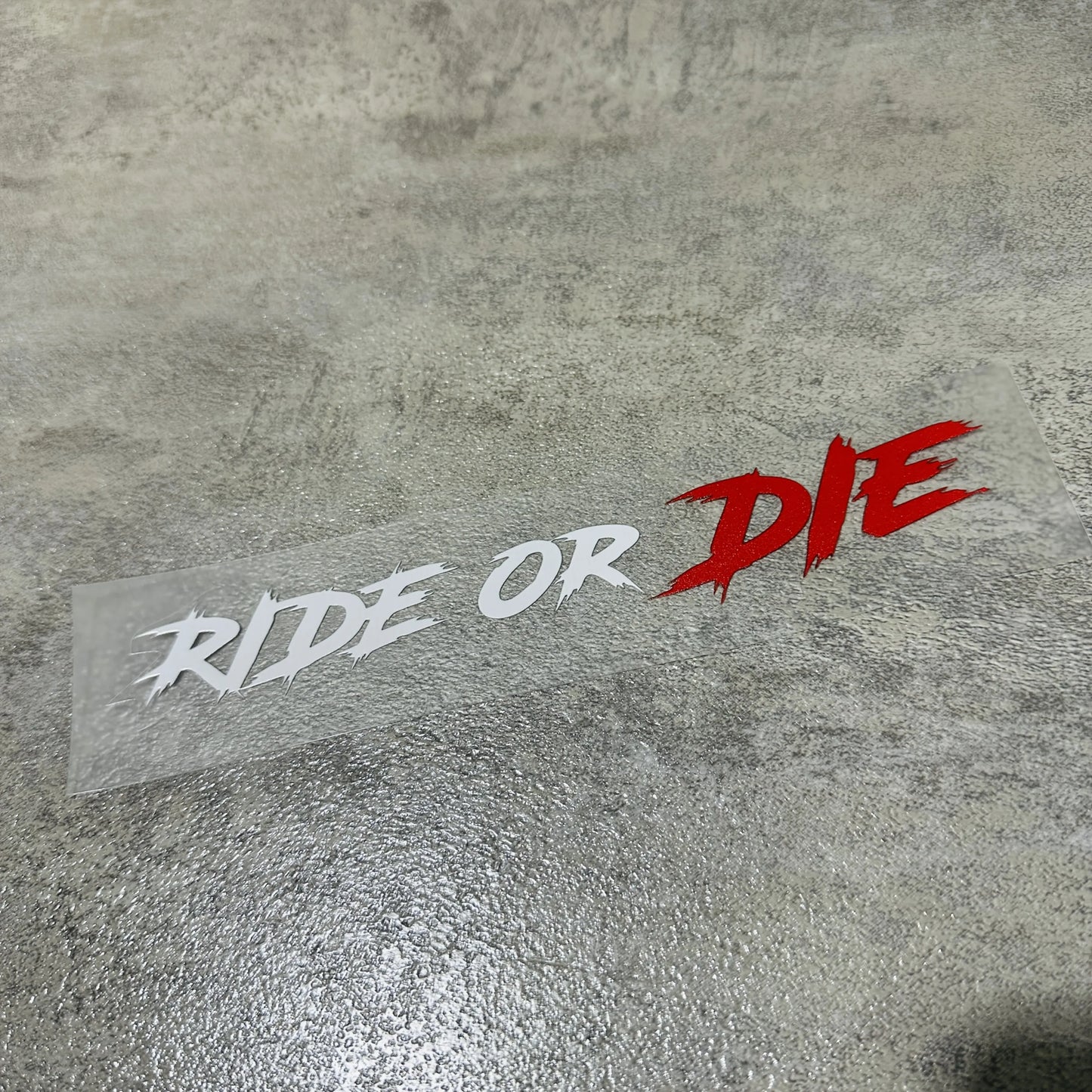 Ride or Die Helmet Sticker FM