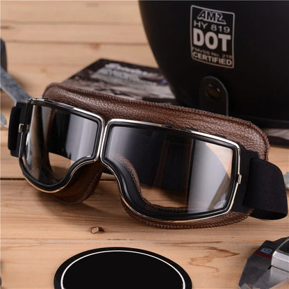 Motorcycle Retro Goggles FM