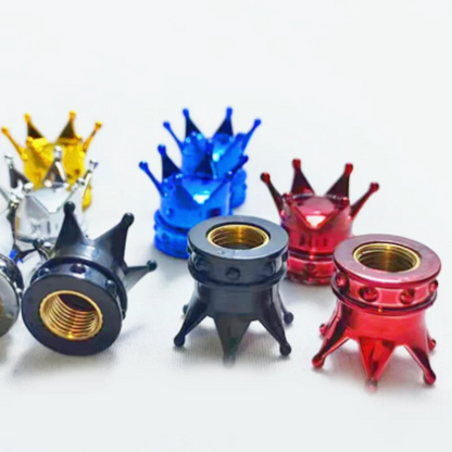 Luxury Crown Tire Valve Caps FC
