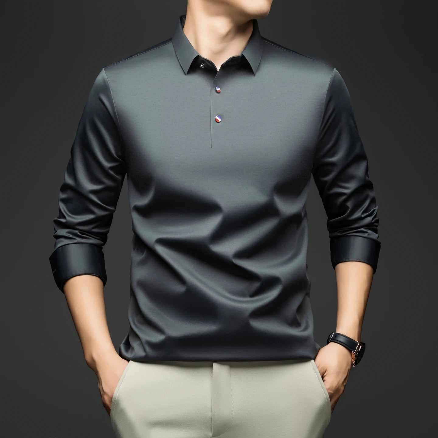 Elegant Long Sleeve Shirt for Men FM