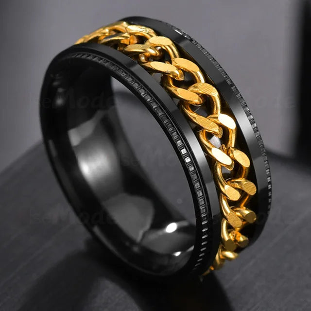 Rotatable Men Ring FM