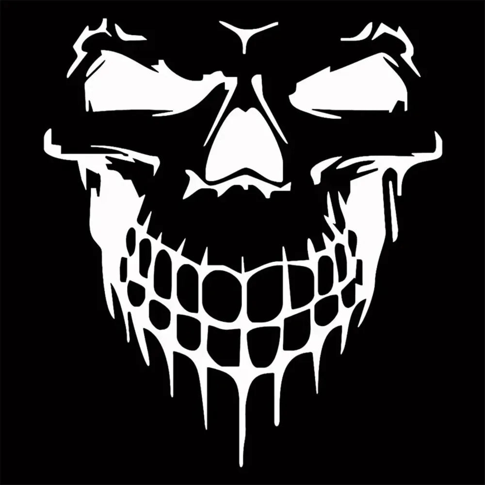 Skull Gothic Style Vinyl Decal FC