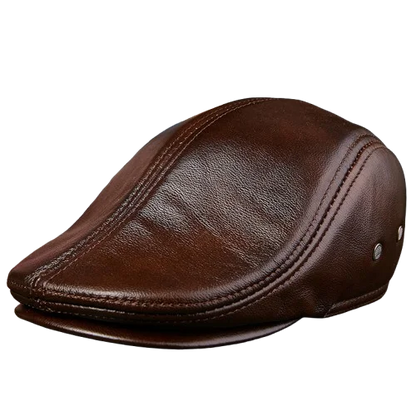 Genuine Leather Beret Men FM
