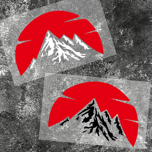 Red Sun Mountain Bus Stickers FV