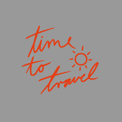 Time to Travel Handwritten Script Decal MV