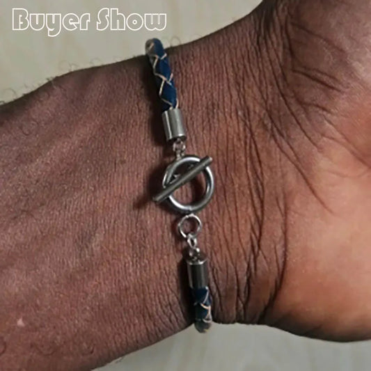 Leather Bracelet Men Jewelry FM