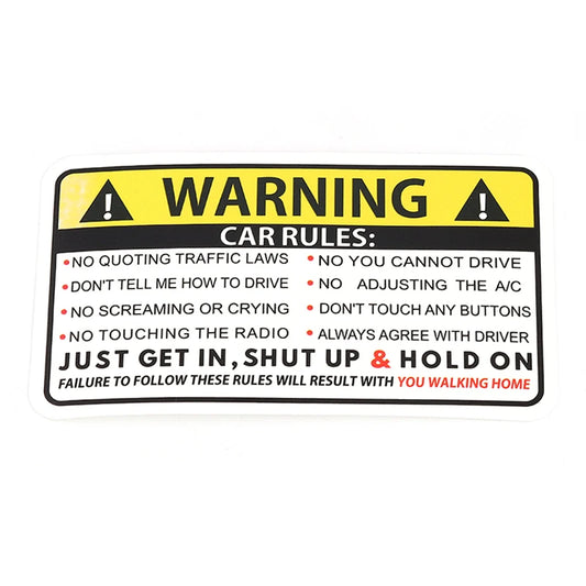 Humorous Warning Decal Set FC