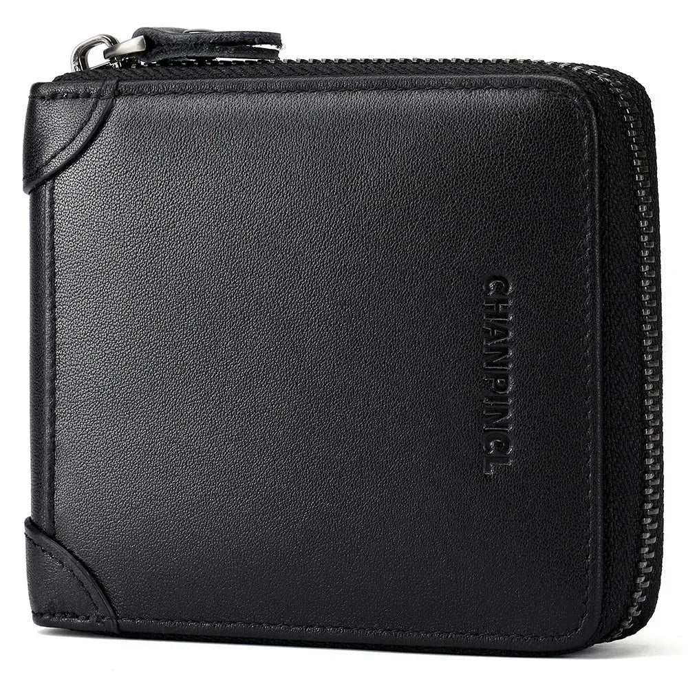 Cowhide Leather Mini Wallet FM