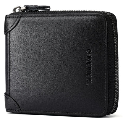 Cowhide Leather Mini Wallet FM