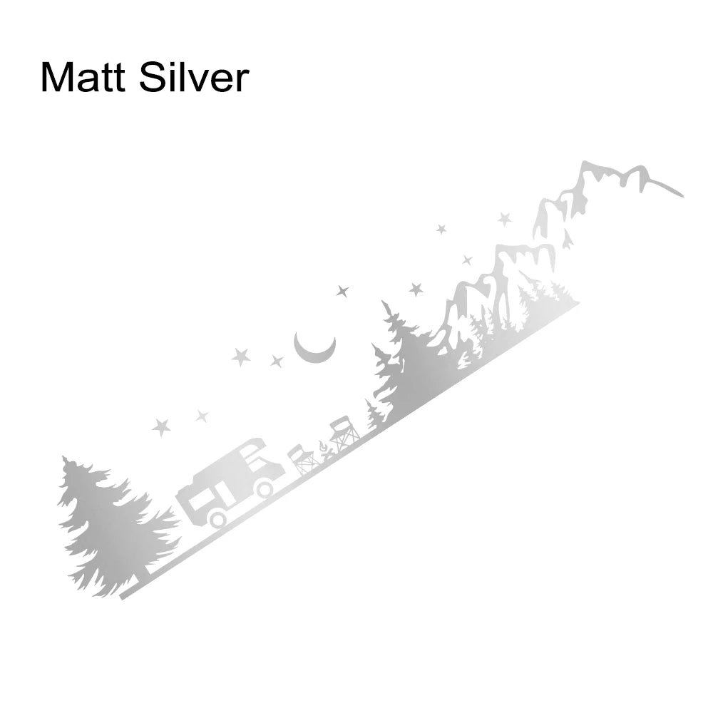 Mountain & Forest Campsite Graphic Decal MV