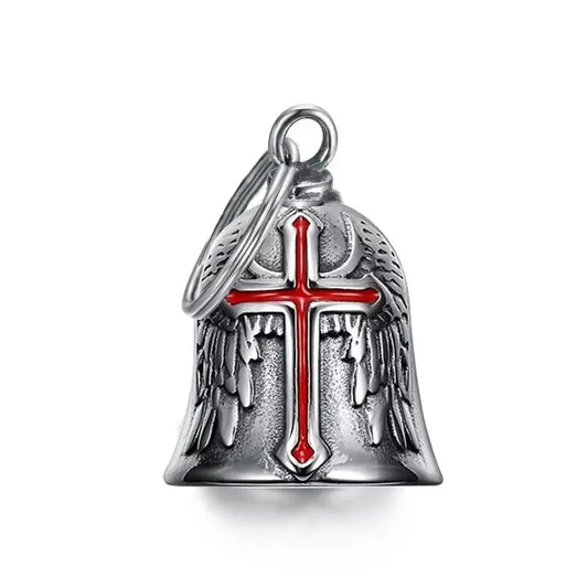 Red Cross Guardian Wings Bell Keychain FM