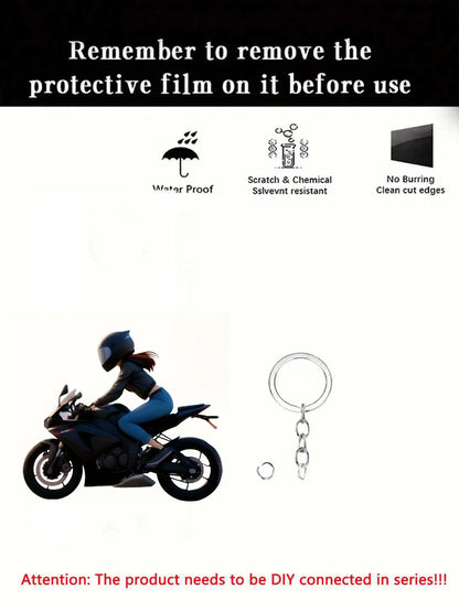 Motor Girl Keychain FM