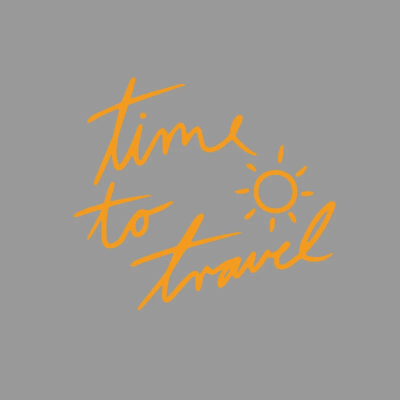 Time to Travel Handwritten Script Decal MV
