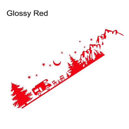 Mountain & Forest Campsite Graphic Decal MV