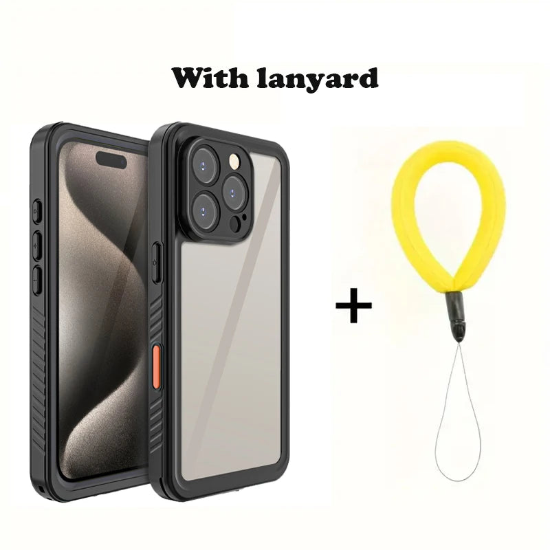 Waterproof iPhone Case with Strap FM