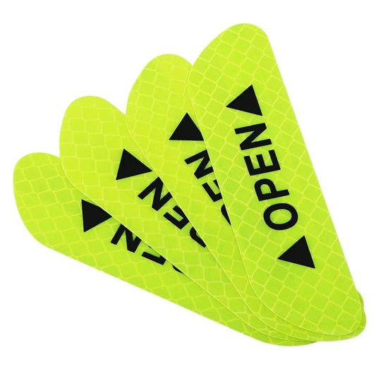 Reflective "OPEN" Door Warning Decals FC