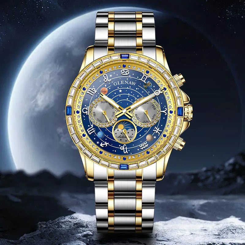 Business Waterproof Luminous Watch FM
