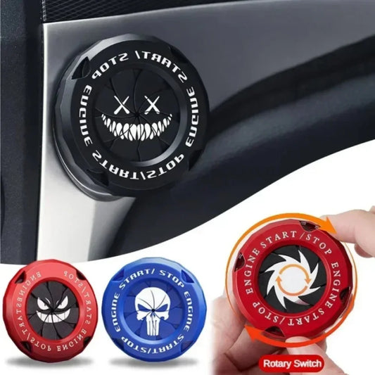 Rotating Car Start Button Cover