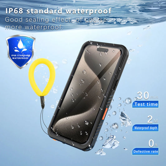 Waterproof iPhone Case with Strap FM