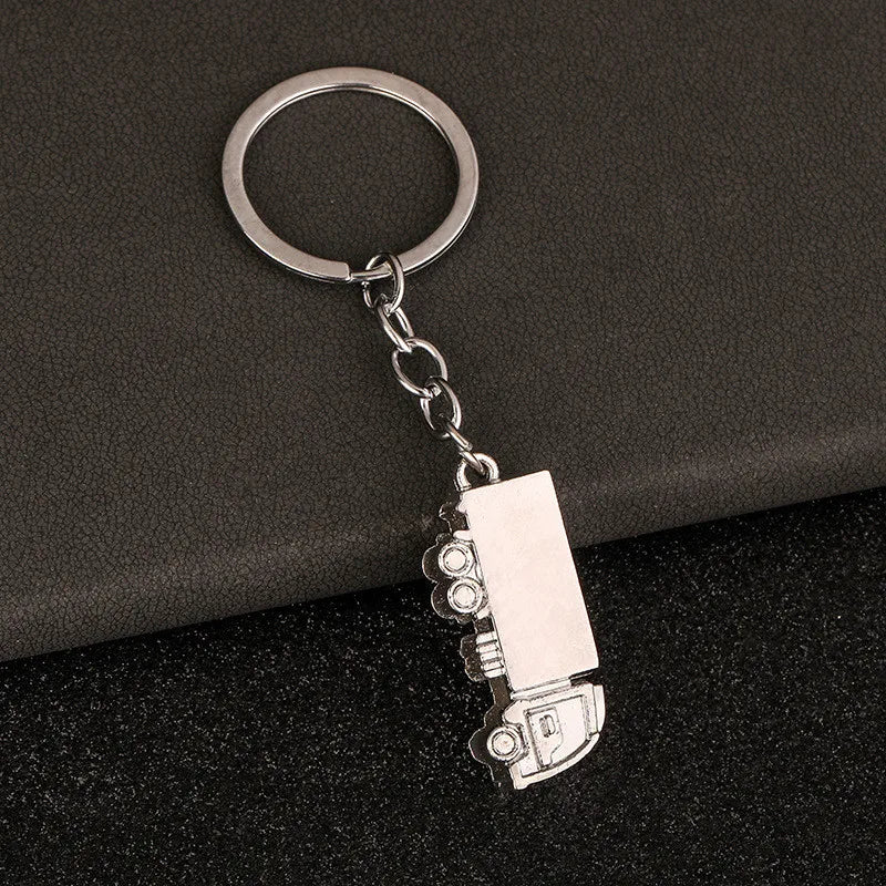 3D Metal Semi-Truck Keychain TS
