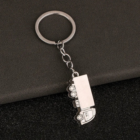 3D Metal Semi-Truck Keychain TS