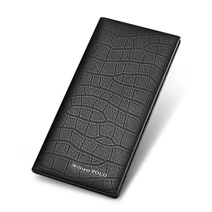 Croco Leather Wallet for Men FM