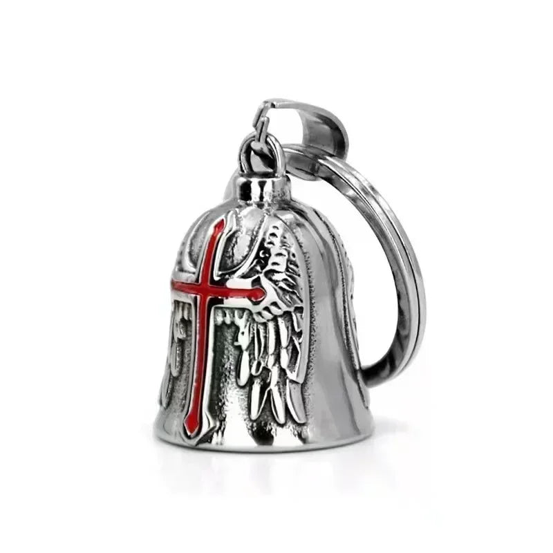 Red Cross Guardian Wings Bell Keychain FM